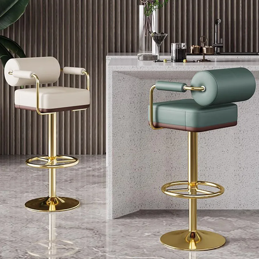 

Chair For Barbershop High Kitchen Stools Metal Chairs Mid-century Swivel Bar Plastic Stool Comfortable Cafe Outdoor Lightweight