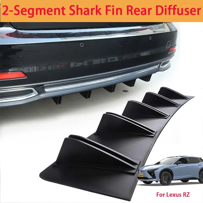 For Lexus RZ Shark Fin Rear Diffuser Split Chassis Spoiler Auto Aerodynamic Parts Aerodynamic Modification