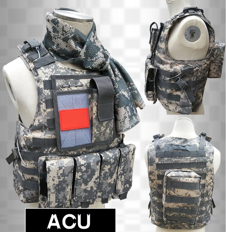 

Sports Outdoor Tactical Vest Multifunctional Camouflage Lightweight Combat Vest Field Battle Real-Life CS Tactical Gear