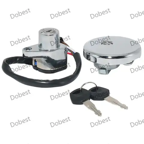Fuel Gas Ignition Switch Lock with Key Kit For Kawasaki EN500 Vulcan 500 LTD 800 Classic Drifter 27005-1188 27005-1204 51049-000