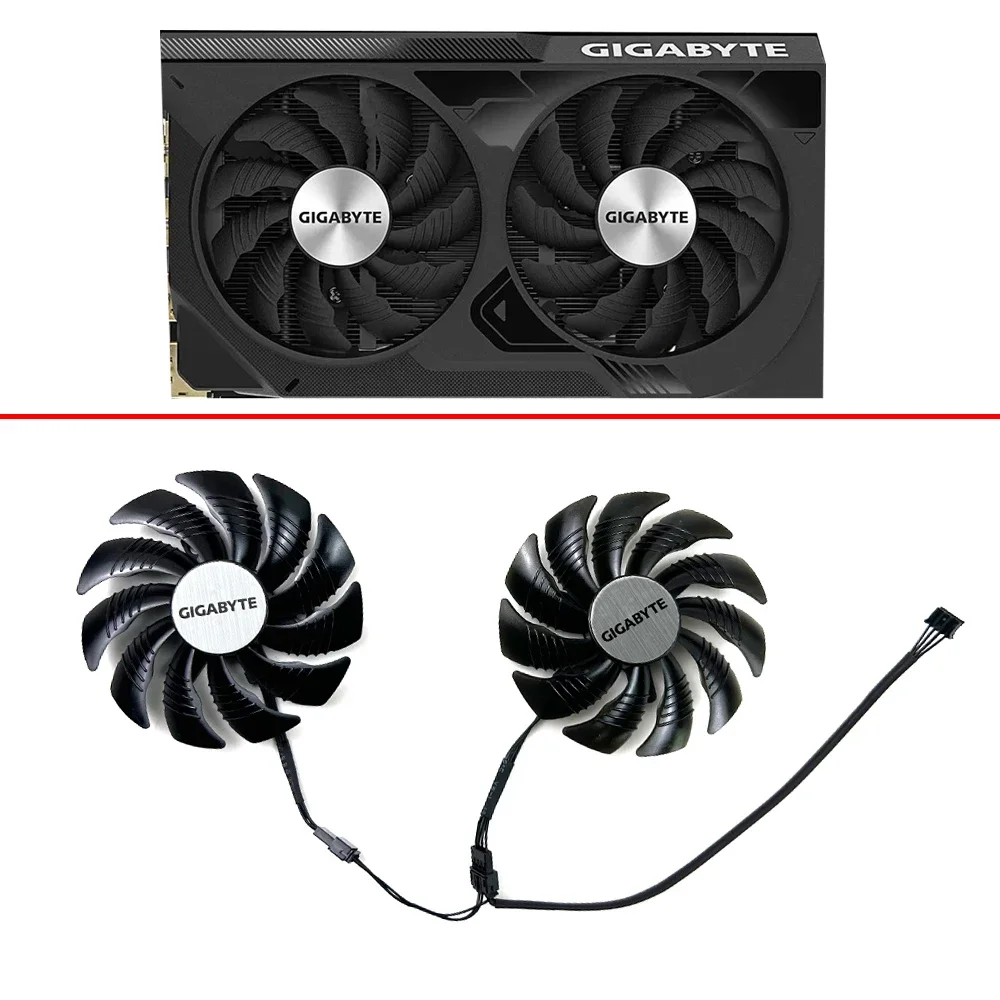 Cooling Fan 88MM 4PIN for Gigabyte RTX 4070 4060 4060TI WINDFORCE 2X OC Card Video Fan T129215SU GA91S22U