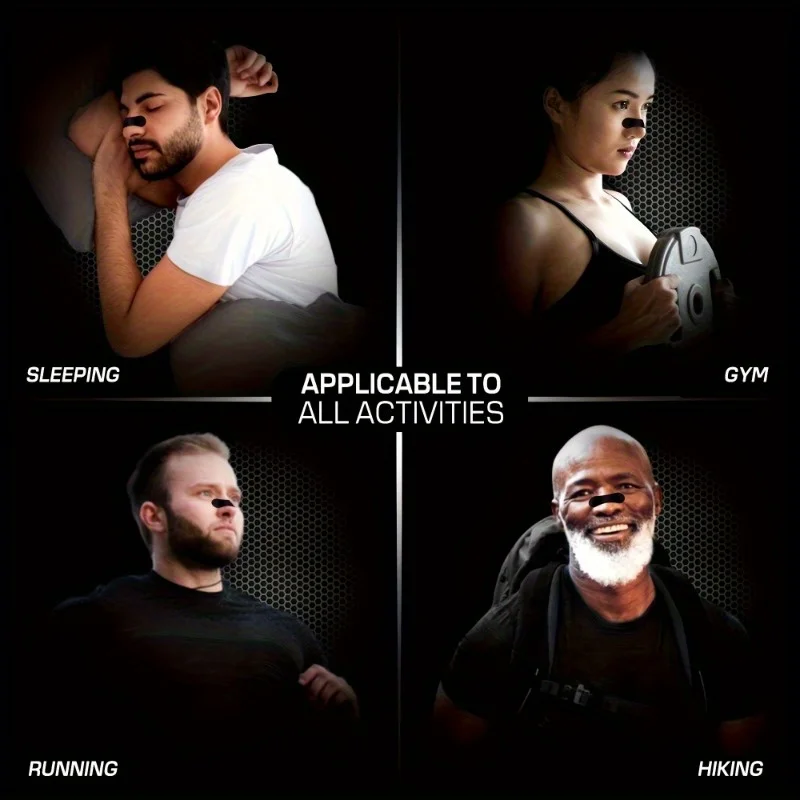 30 قطعة من شرائط الأنف الرياضية ذات التصاق معزز - تصميم مسامي ومريح، مناسب للرياضة والنوم #3