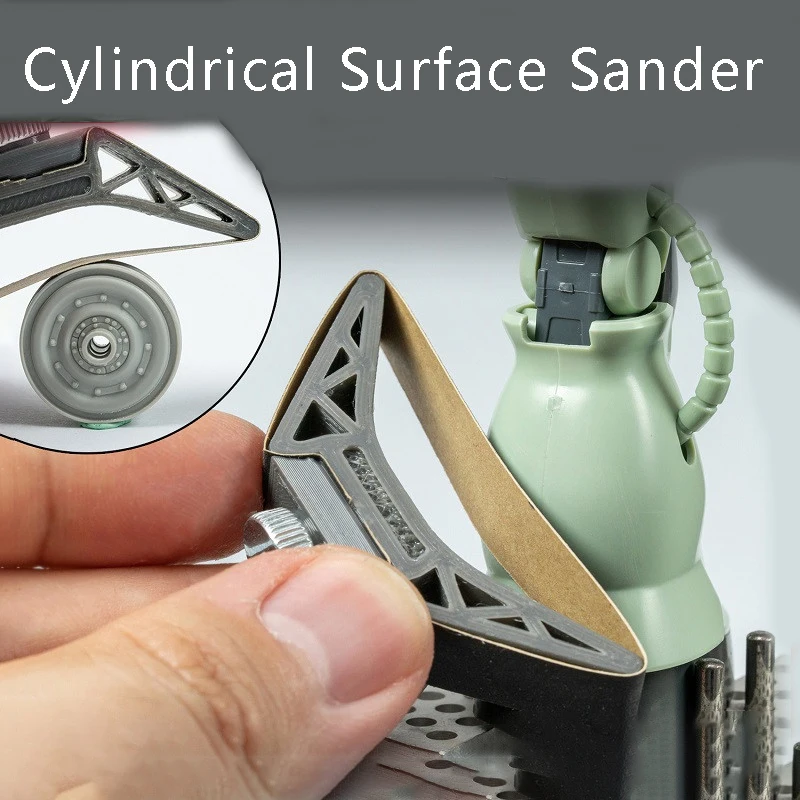 Model Curved Surface Sander Model Tools Cylindrical Surface Sander Diorama Kit Modelin g DIY Not Included Sandpaper