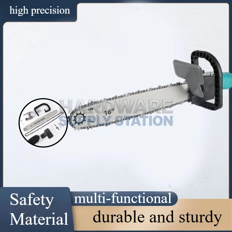 

Home angle grinder modified electric chain saw accessories, small handheld logging saw, woodworking specific, safe material