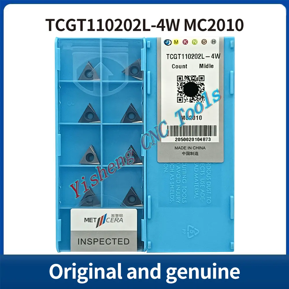 

METCERA Cutting Tools TCGT110202L-4W TCGT110204L-4W TCGT110202L-S TCGT110204L-S TCGT110202L-S1/110204L-S1 MC2010 PV4312 MC1020
