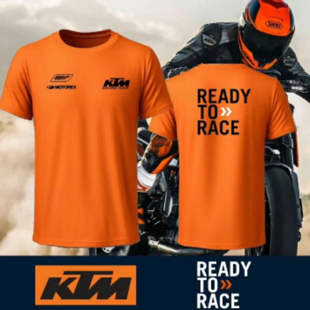 Camisetas de algodón del equipo KTM Motorex WP Racing, camisetas de verano para hombres y mujeres, regalos para pilotos de KTM y entusiastas del todoterreno