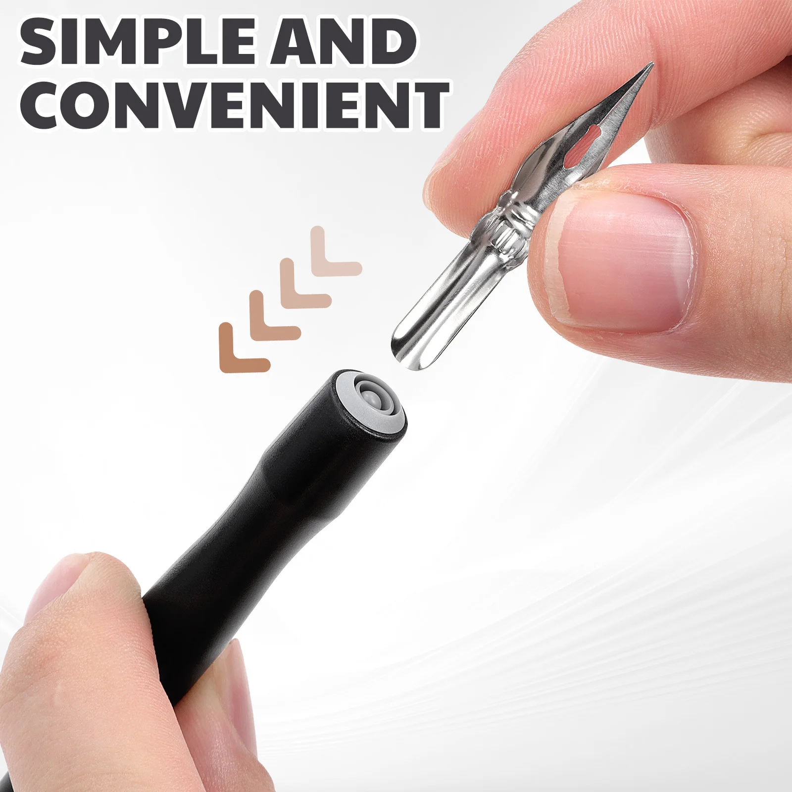 1 ensemble d'encre résistante aux taches, plusieurs tailles de pointe, pour modélisation, dessin, ligne d'infiltration artistique, stylo, outil de peinture de revêtement de panneau artisanal