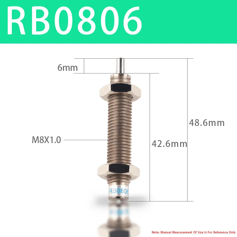 RB Series RB0806  Pneumatic Hydraulic Shock Absorber Adjustable High Quality oil pressure Hydraulic Buffer