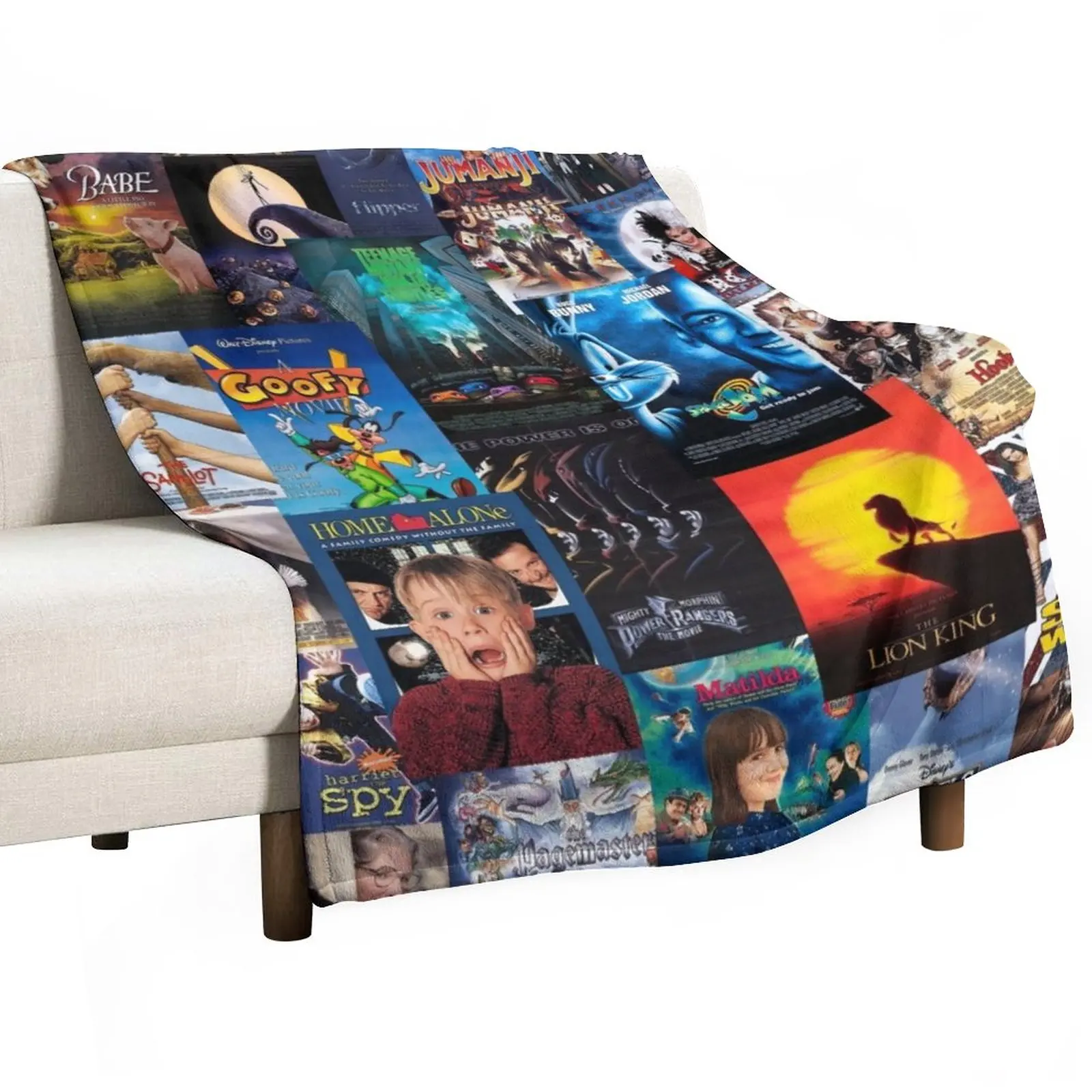 

90s Childhood Movie Posters Throw Blanket Sofa Blankets Summer Bedding Blankets Quilt Blanket Sofas