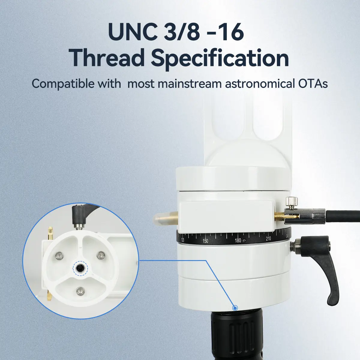 Astronomical Telescope Micro-motion Visual Warp and Latitude Platform Load-bearing 10kg 360-degree dial Biaxial worm gear