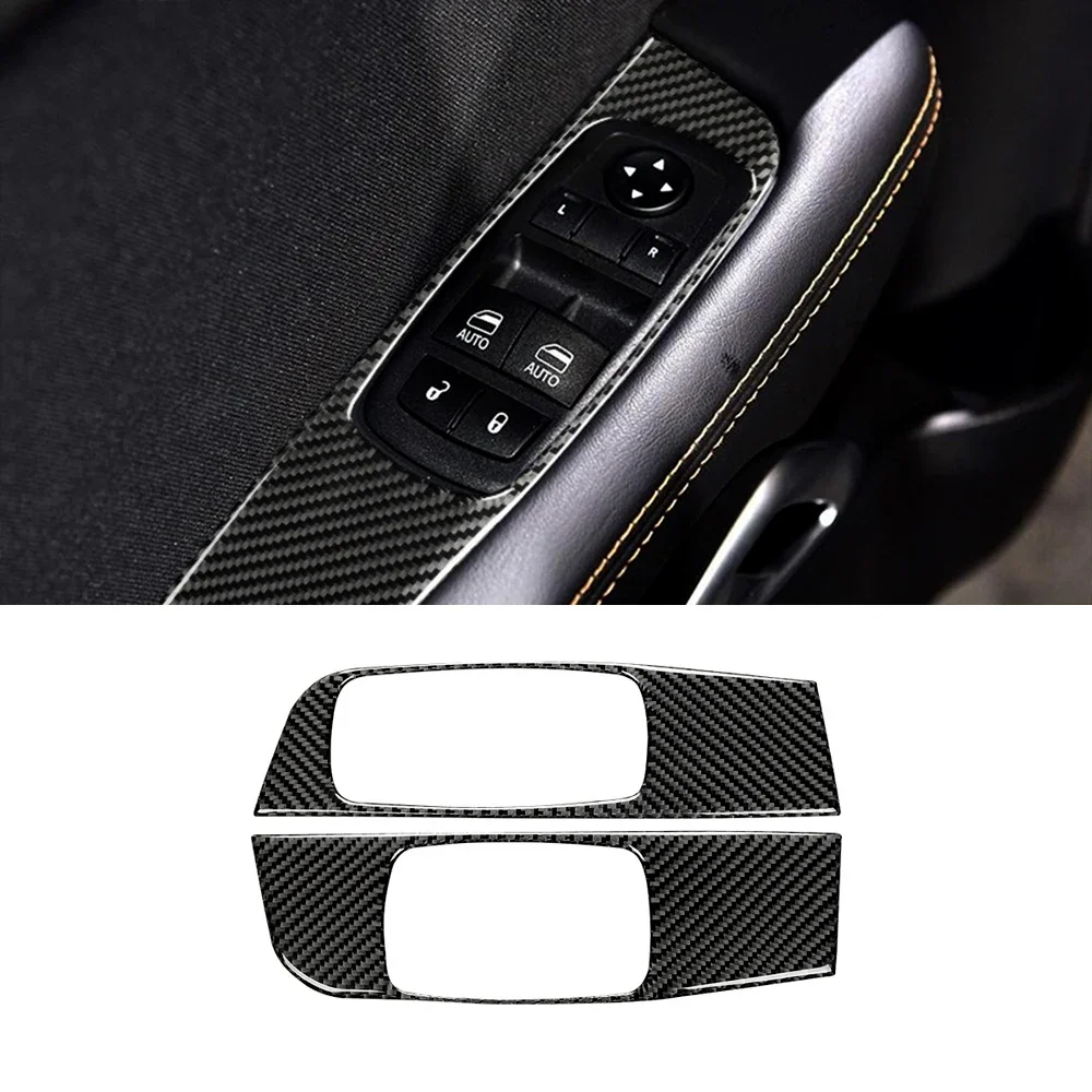 

Soft Carbon Fiber Sticker Accessories Voiture Car Window Lift Panel Tools For Dodge Challenger 2015 2016 2017 2018 2019 2020