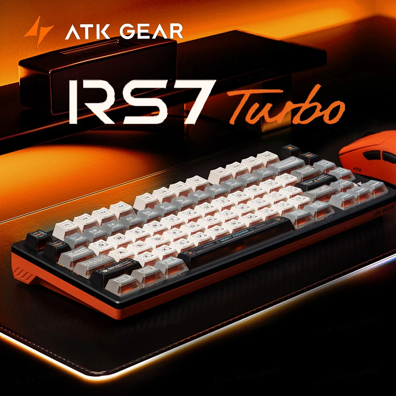 

NEW ATK RS7Turbo Gaming Magnetic Axis Keyboard 3rd Gen Gale Wind Ultra Single Mode 0.28ms Low Latency Valorant Same Model