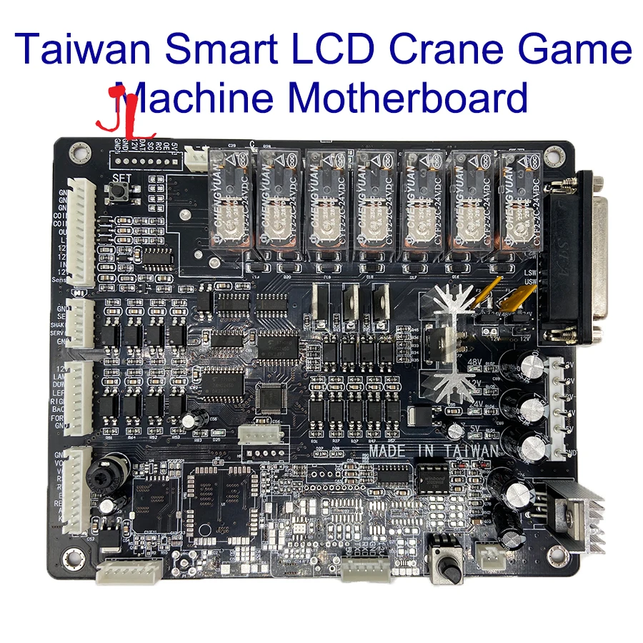 Máquina expendedora de grúa de juguete, placa base, juego de garra de Arcade en inglés, placa PCB, pantalla LCD, contador, Sensor, arnés de cableado