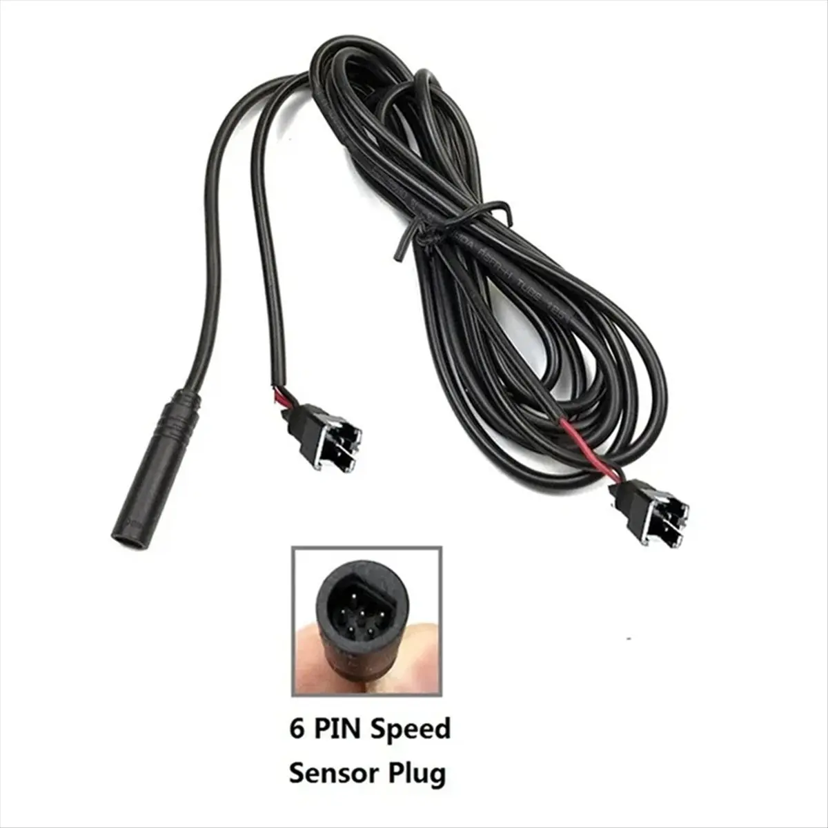 6-60V Electric Bike Lights Headlight Taillight Speed Transmitter 180cm Cable for Tsdz2 Mid Drive Motor Bicycle Lamp [JQ-EN&RS]