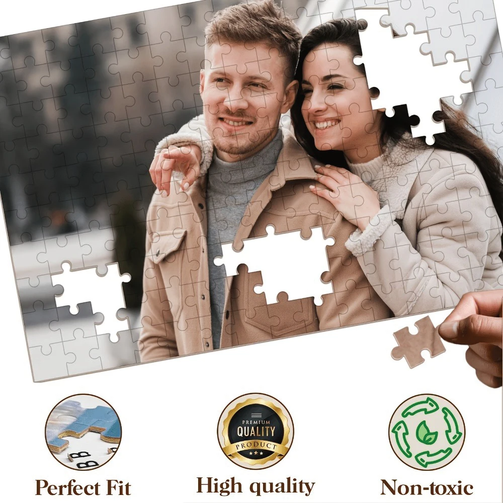 35/300/500/1030pcs Personalized Custom Photo Puzzle Couple Photos Funny Adult Leisure Toys Gift