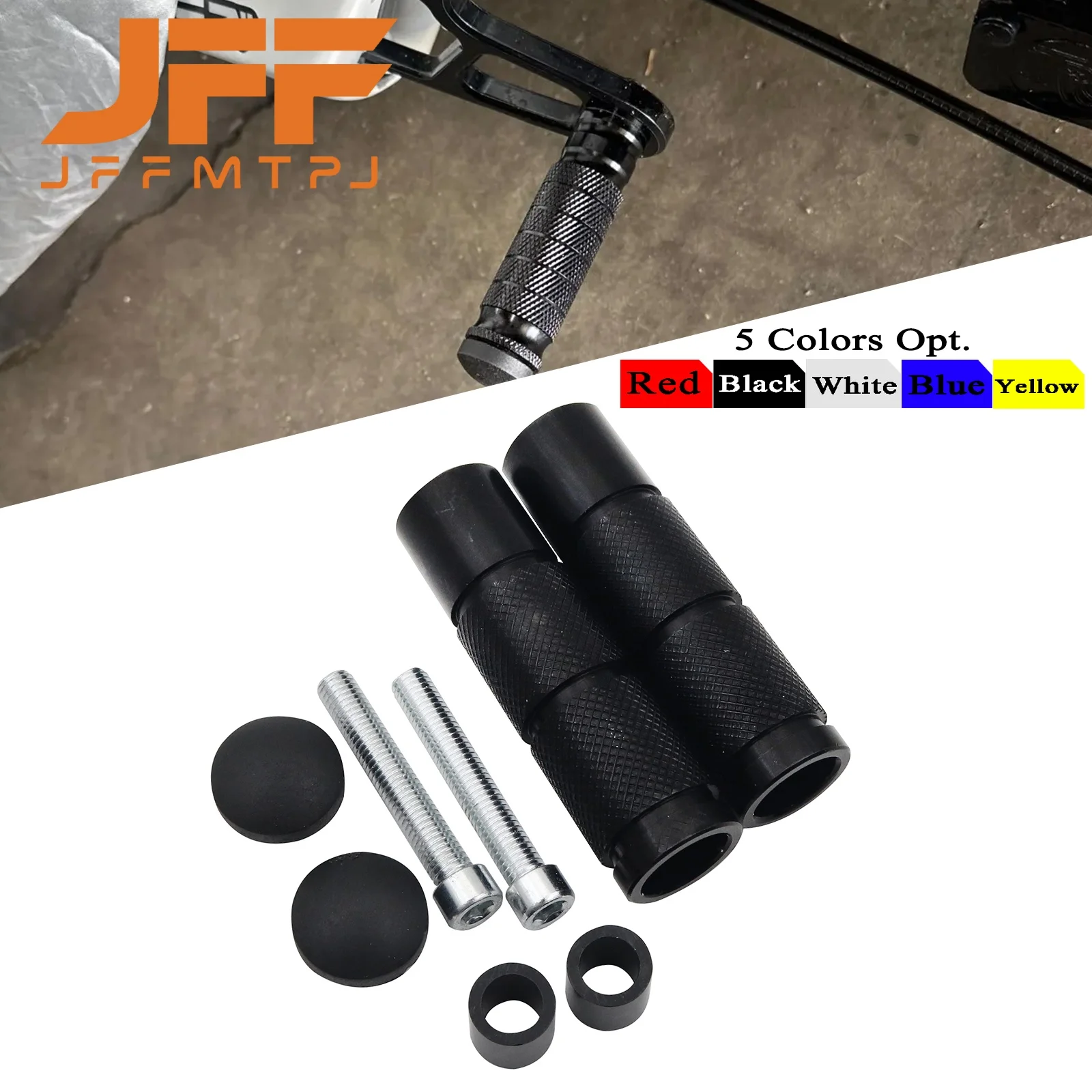 Motorcycle ATV M8 CNC Footrests Foot Pegs Pedals For Kawasaki Honda KTM Yamaha Suzuki Motocross Bike Scooter Dirt Bike Universal