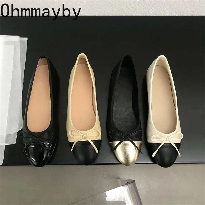 Slip On Women Mary Jane Shoes Fashion Shallow Butterfly-knot Ladies Comfort Mix Colors Walking Flats Footwear