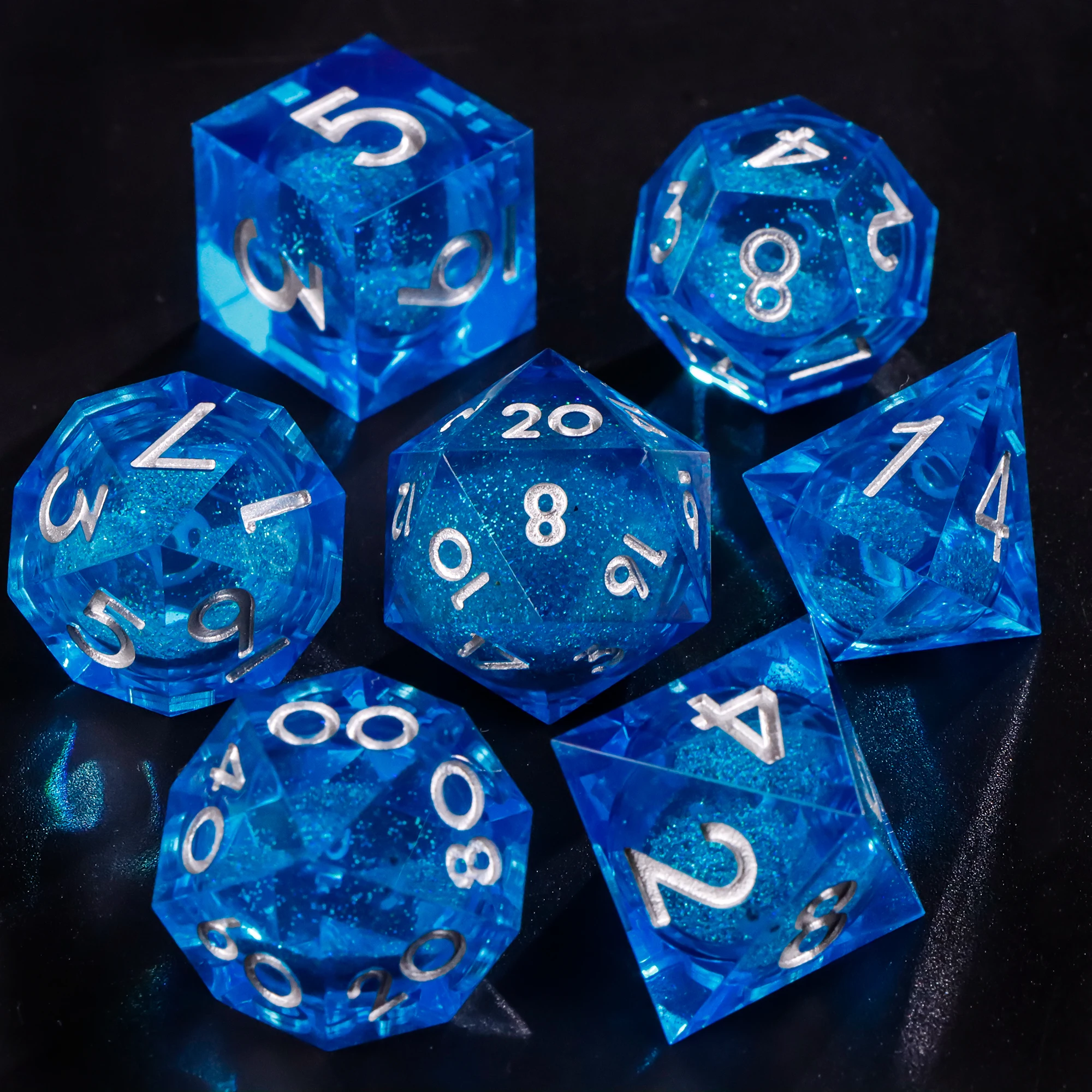 

Handmade DnD Carp Liquid Core Dice, Polyhedral Dice Set for Dungeons and Dragons, RPG Dice Set for Board Games,d d dice set