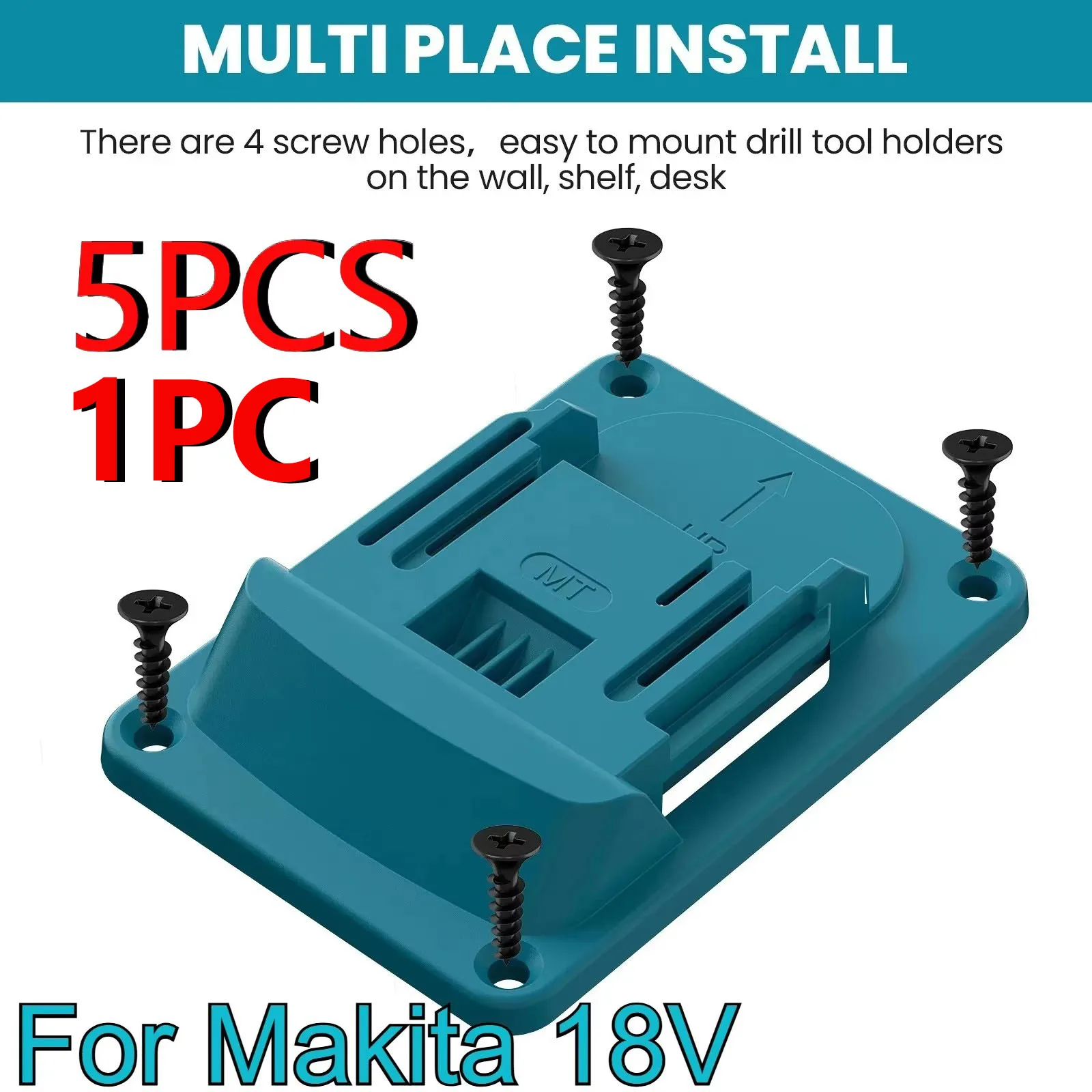 Wall Mount Electric Tool Holder for Makita 18V Wall Power Mount Storage Battery Bracket Fixing Newest Drill Holder Slots Stand