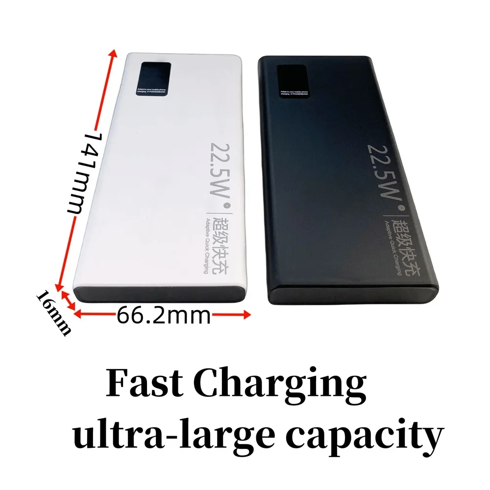 22.5W Super Fast Charging Portable External Battery Digital Display Power Bank