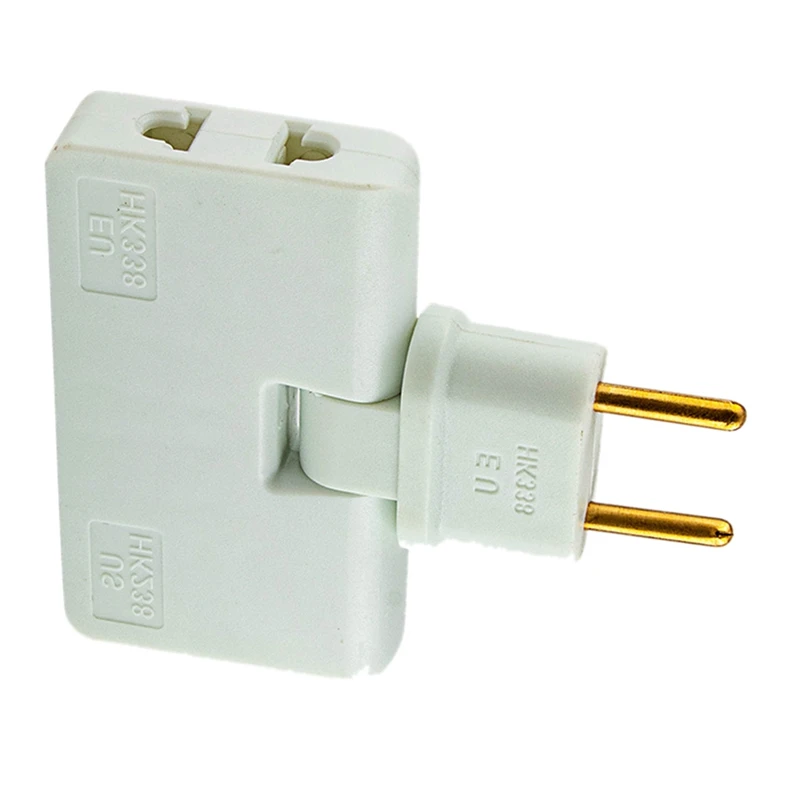 NEW-Rotate EU Plug Converter 3 In 1 Rotatable Outlet Extender 180 Degree Extension Plug Multi Plug Mini Outlet Adapter