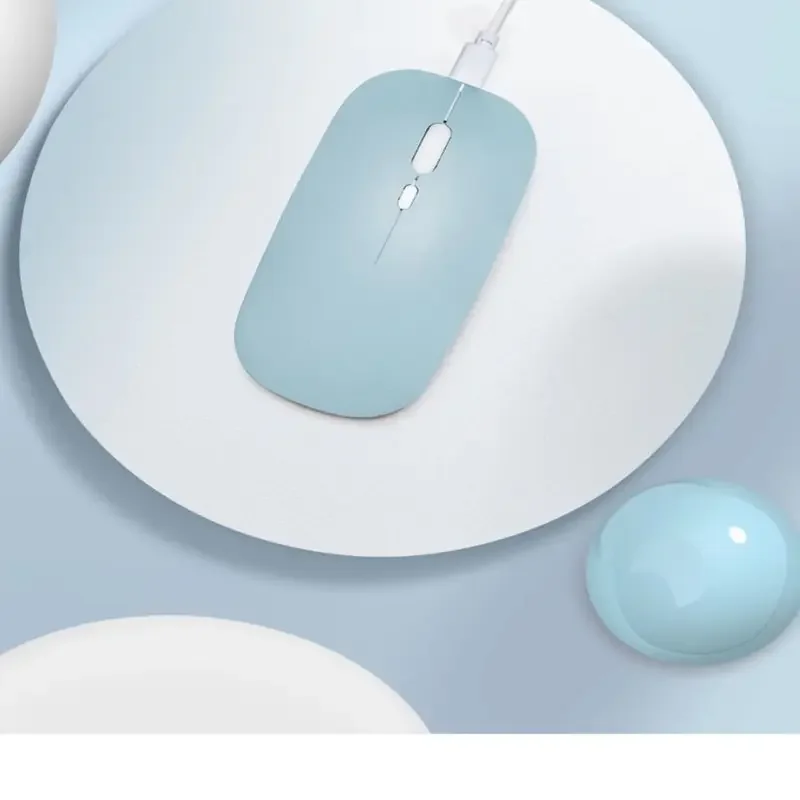 Mouse Bluetooth wireless ricaricabile Macaron Mouse USB 2.4G per Android Windows Tablet Laptop Notebook PC per IPAD Mobile