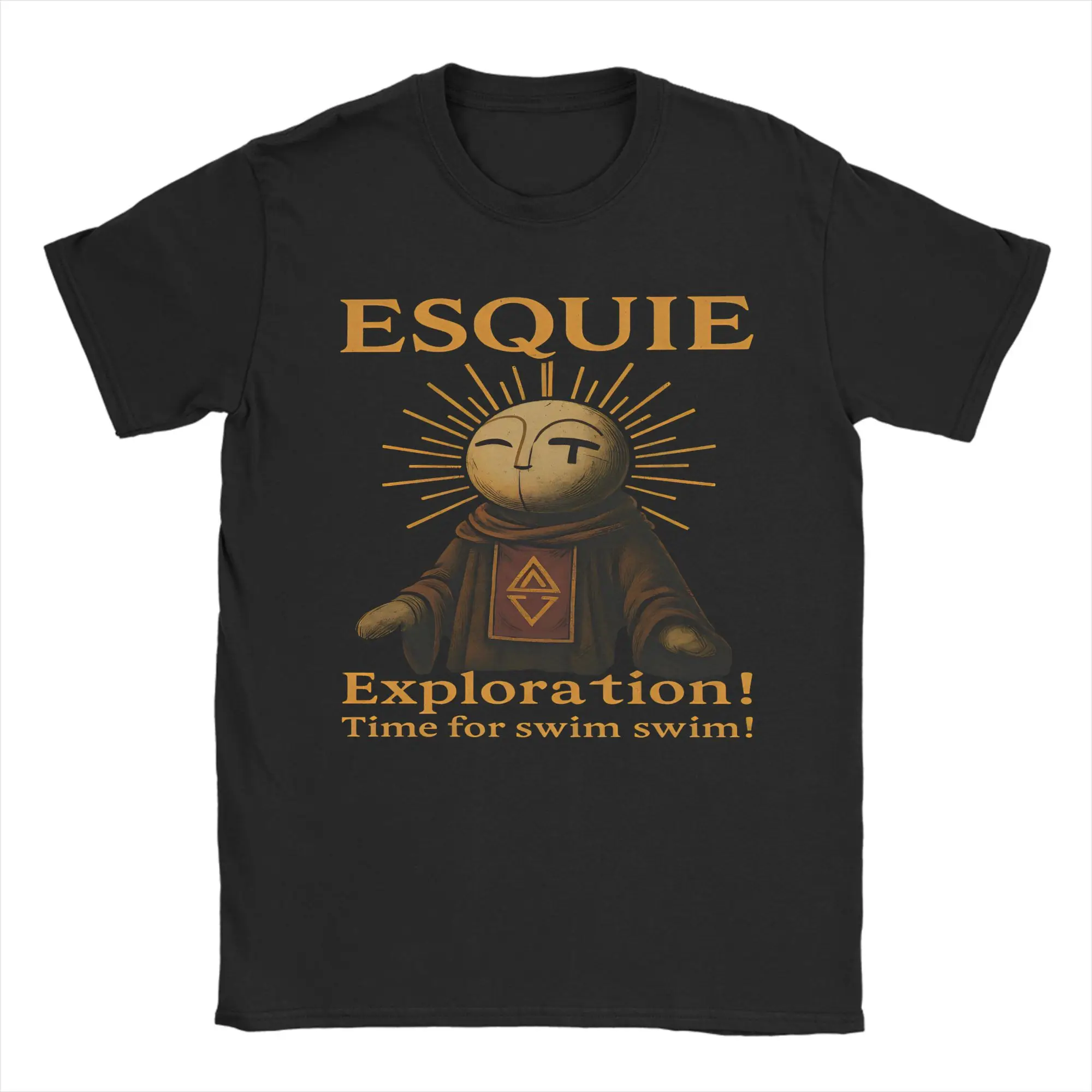 Clair Obscur Expedition 33 Game T-Shirt Men Cotton Tops Shirts Harajuku Esquie Gustave Lune Round Neck Short Sleeve