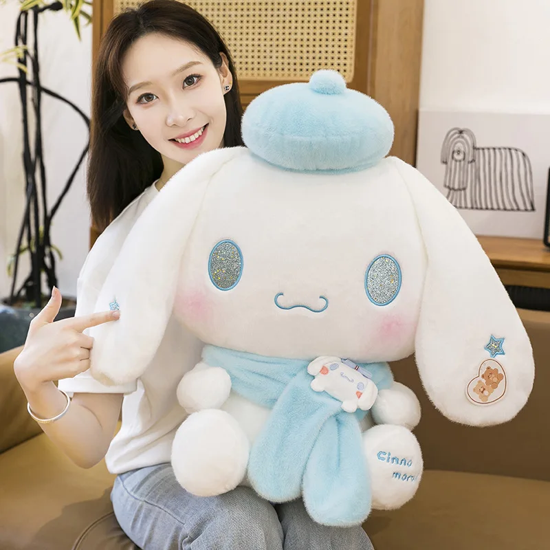 

New Size Sanrio Cinnamoroll Plush Toy Cartoon Anime Plushies Kawaii Pillow Soft Doll Stuffed Ornament Children Gift