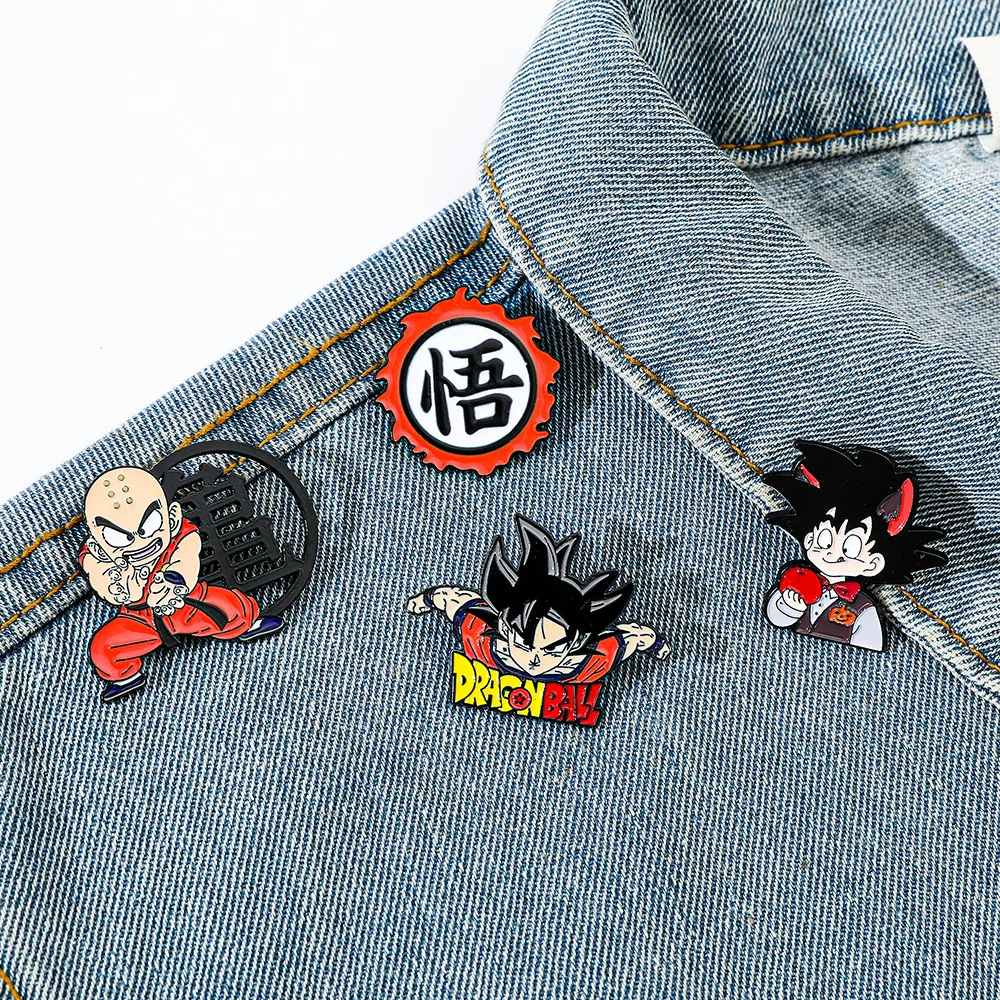 

Dragon Ball Manga Pin Anime Lapel Backpacks Cute Things Vegeta Goku Brooches Badges on Backpack Brooch for Clothes Jewelry