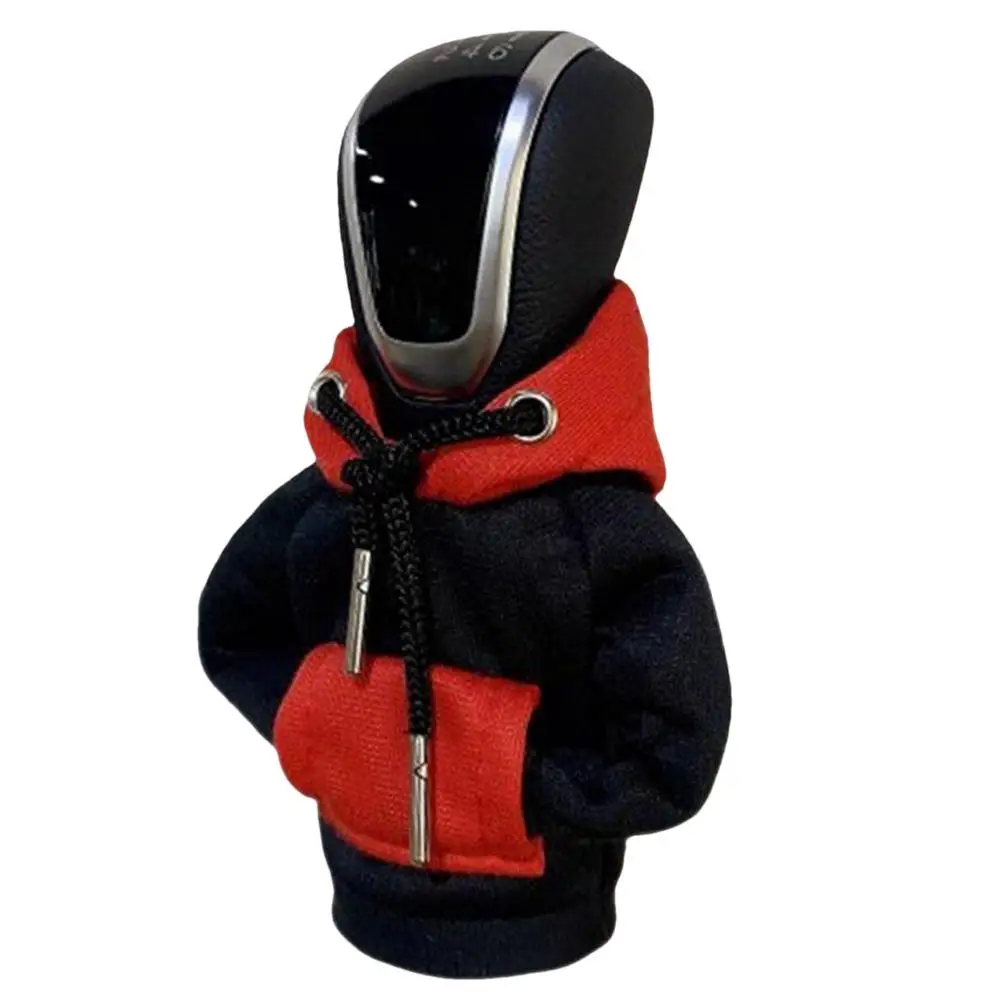 Couverture universelle de levier de vitesse de voiture, sweat-shirt de changement de vitesse, bouton de vitesse, pull à capuche, décorations de voiture