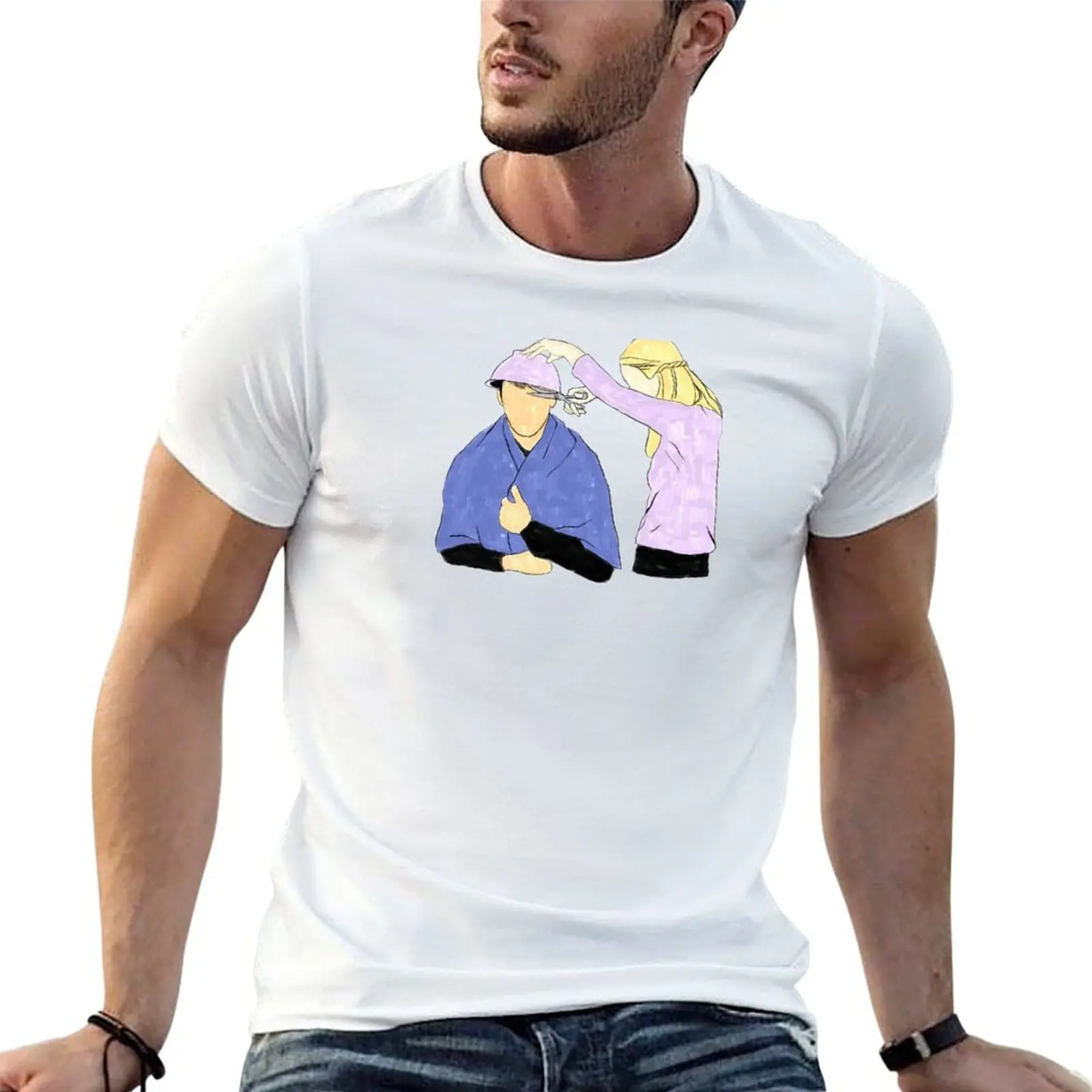 Phoebe and Joey Haircut T-Shirt man t shirts for men casual cotton t shirt pack t shirts for man graphic vintage T-shirt