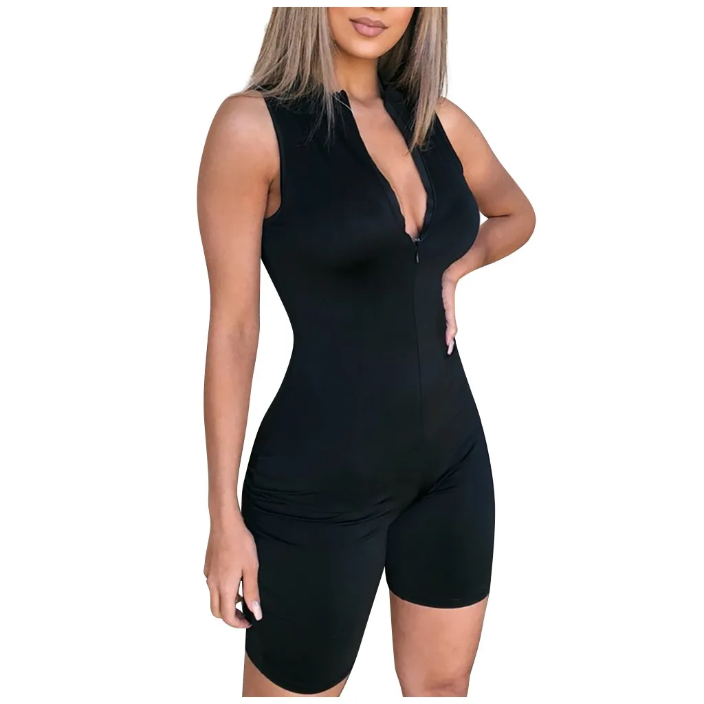 2024 Spring Summer New Women's Slim Hip Lifting One-piece Shorts Sexy Backless Sports Yoga Clothing Sleeveless Sports Playsuits