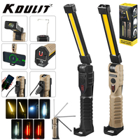 KDULIT Fold LED Emergency Floodlight Portable Strong Magnet COB Working Light Type C Rechargeable Flashlight Super Bright Lamp