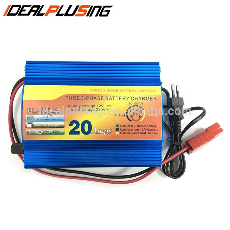 Automatic Intelligent charging mode 12V/24V 20A Portable car battery charger