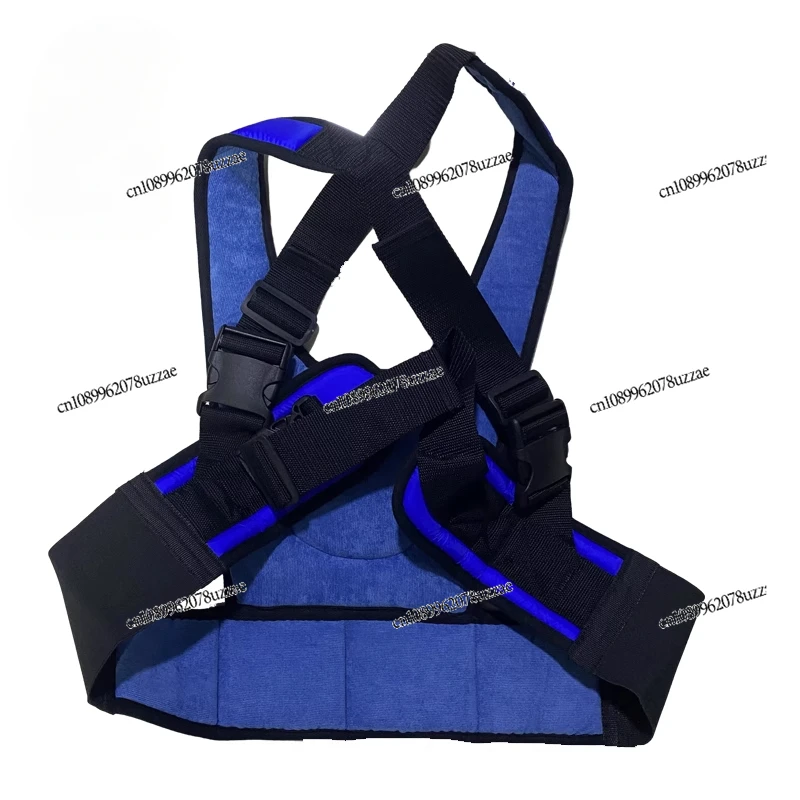 Ceinture fixe Anti-chute pour fauteuil roulant électrique, ceinture de sécurité croisée, gilet d'épaule, ceinture de sécurité étanche pour fauteuil roulant