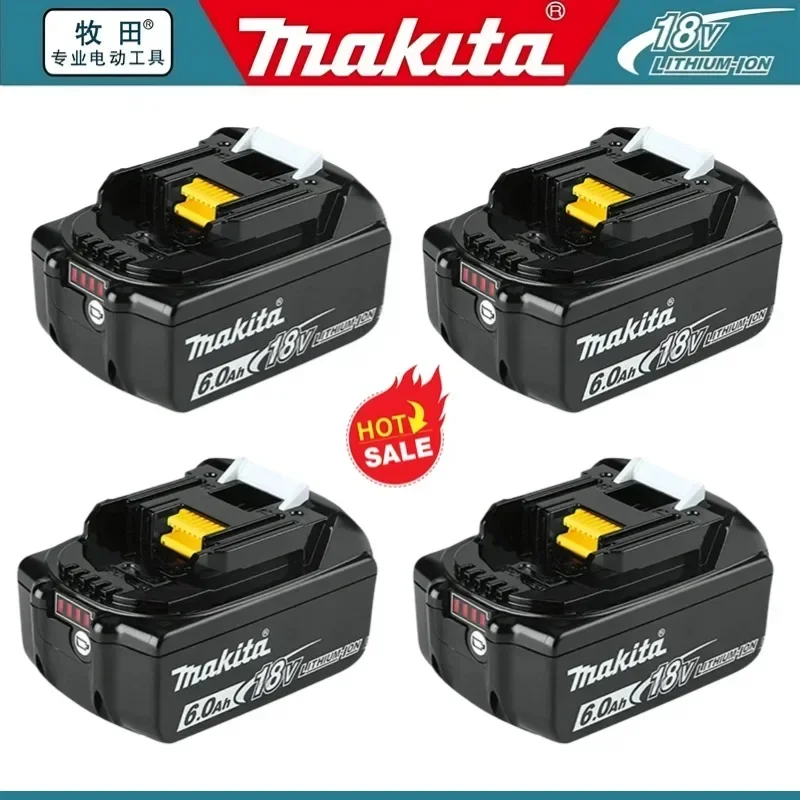 100% original Makita 18V 6.0Ah Rechargeable Battery ,For Makita BL1830 BL1830B BL1840 BL1840B BL1850 BL1850B Power Tools Battery