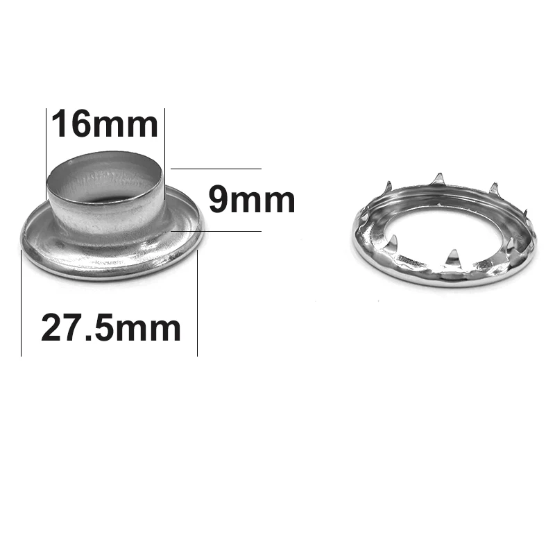 Inside 16 mm Canvas Buttonholes Stainless Steel Eyelets Button Die Installation Tool Hollow Rivets Buckle Leather Rivets Molds