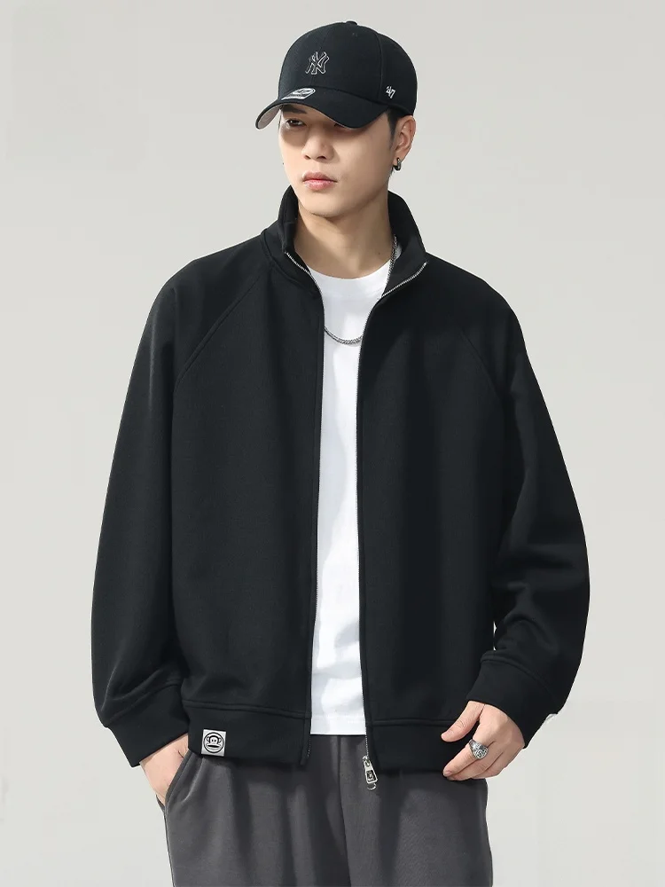 

Мужская толстовка Paul Frank свободного кроя на молнии с воротником-стойкой, повседневная, удобная, из смесового хлопка и полиэстера, с длинными рукавами