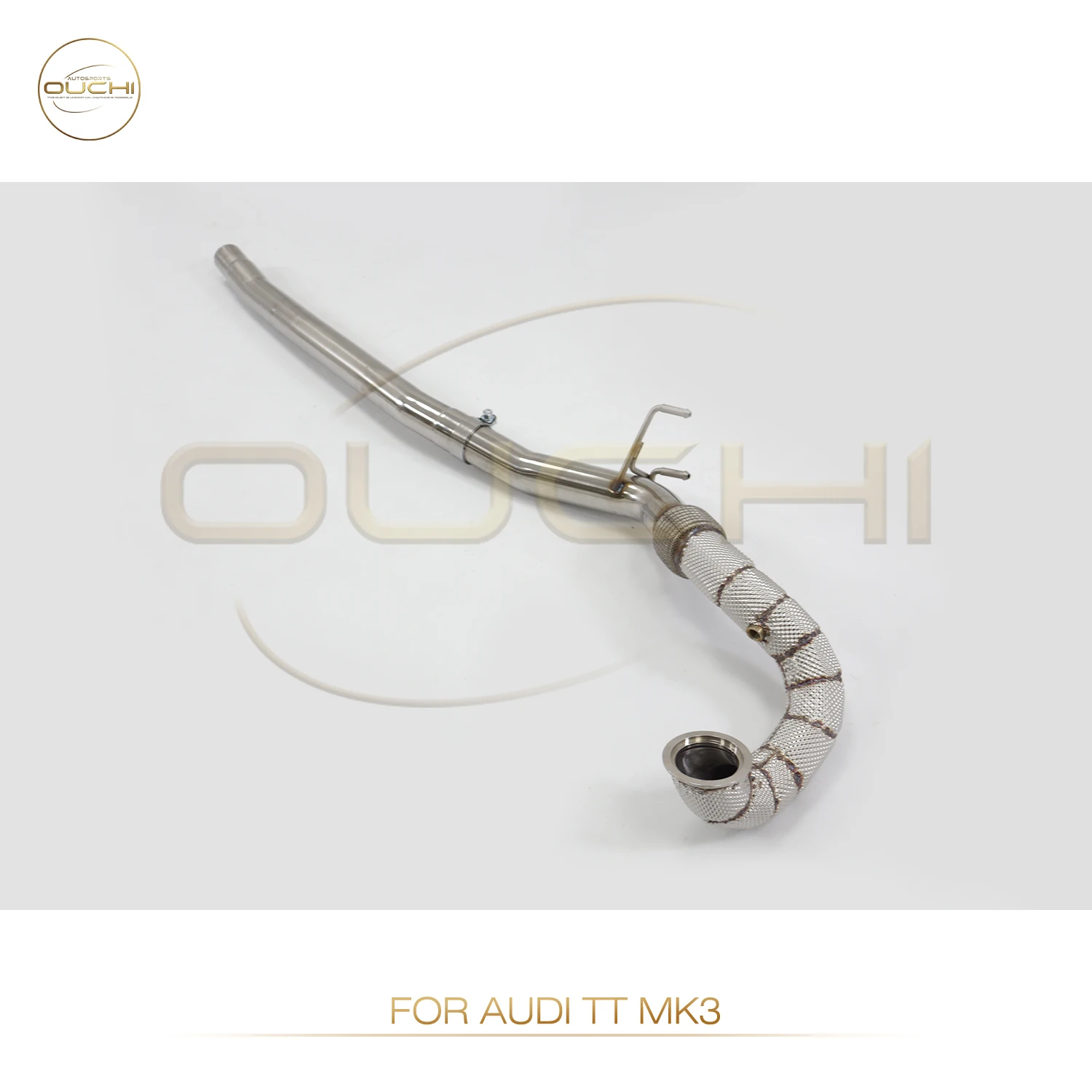 Ouchi Exhaust System High Flow Performance Downpipe for Audi TT With Heat Shield Racing Pipe