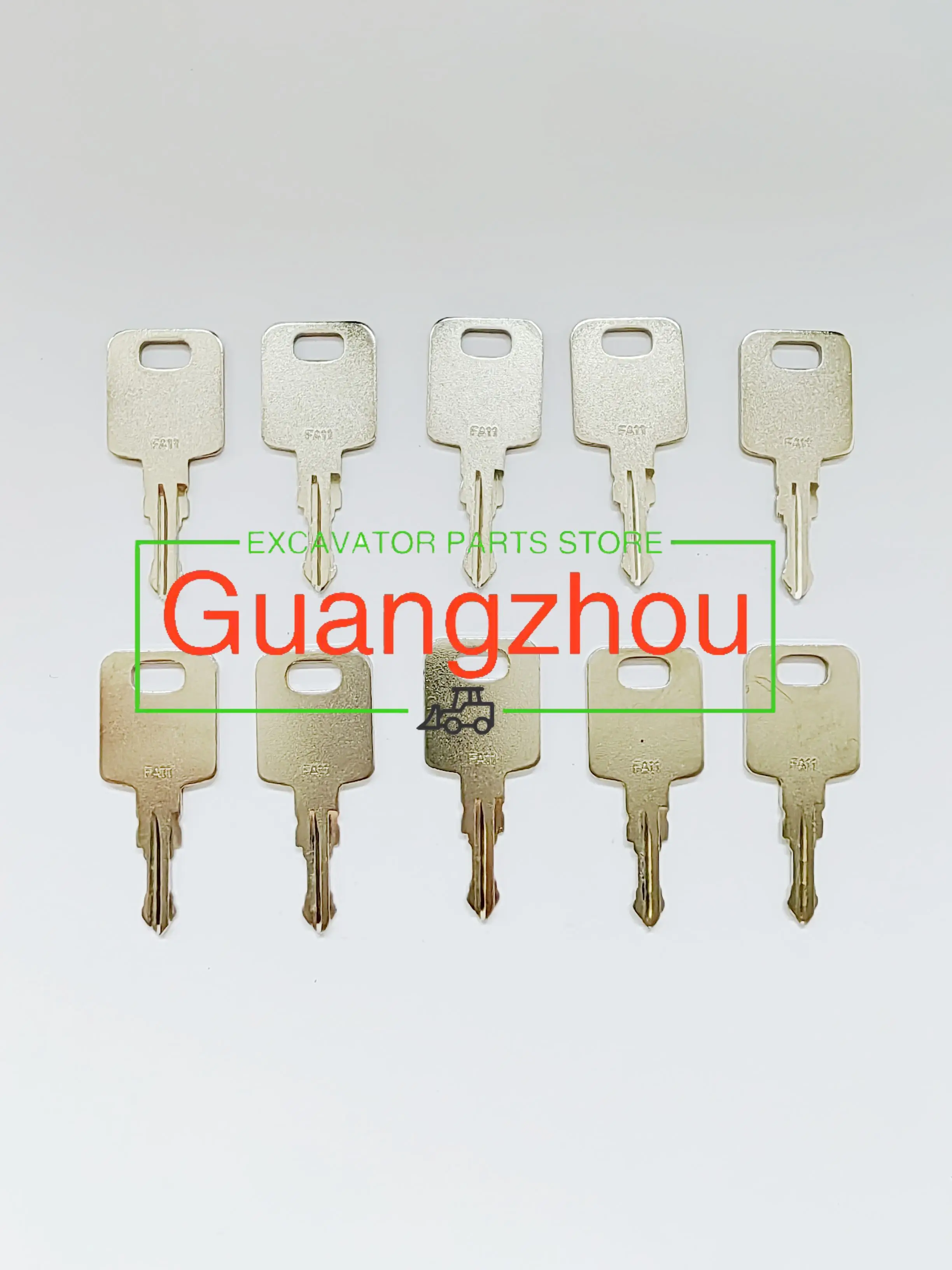 

10PCS FA11 Ignition Key Fits For JCB 334/D7450 334-D7450 Style Adblue