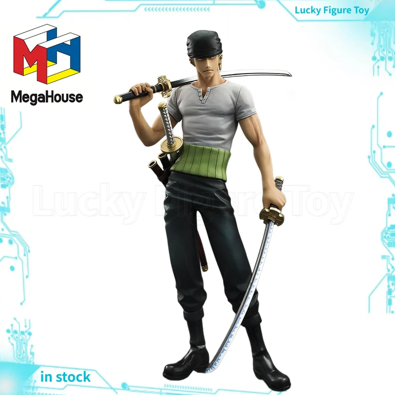 【Original】MegaHouse POP ONE PIECE Roronoa Zoro NEO-DX 10. ° modelo de figura limitada juguetes clásicos