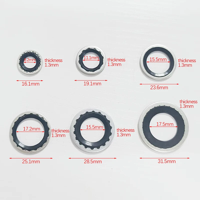 10 Stuks Airconditioning Afdichting Pakking Voor Auto A/C Systeem Expansieventiel Pakking Accessoires