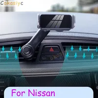Electric Car Phone Holder For Nissan Qashqai Kicks ALTIMA Teana  X-trail Bluebird Auto Clamping Air Vent Mount Stand Accessories