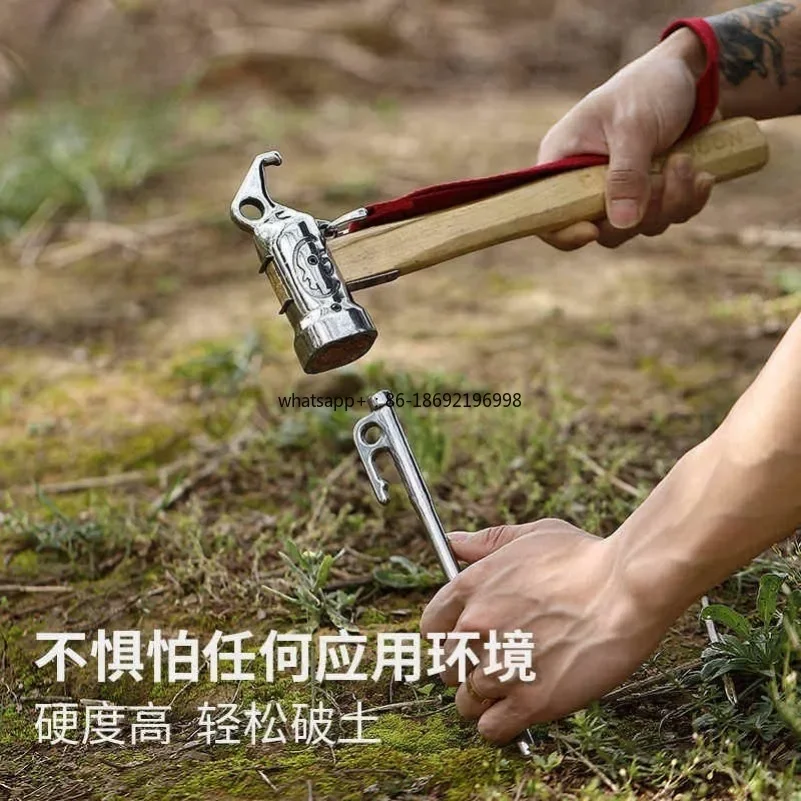 Outdoor Camping Canopy Windproof Nails Bold and Lengthened Stainless Steel Nails Ground Nails Reinforced