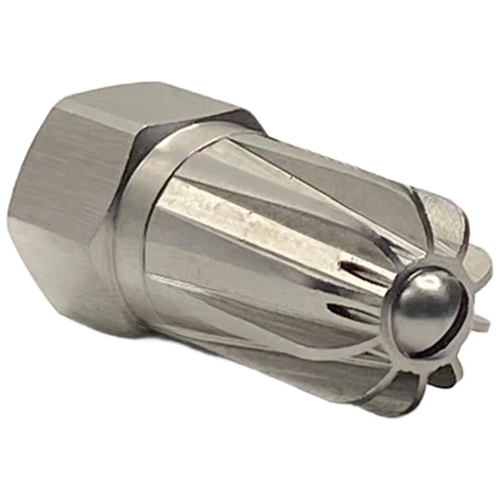 1pc Stainless Steel Air Blowing Nozzle 1/4 Inch Internal External Grooving Compressed Air Nozzle For Drying Dust Removal