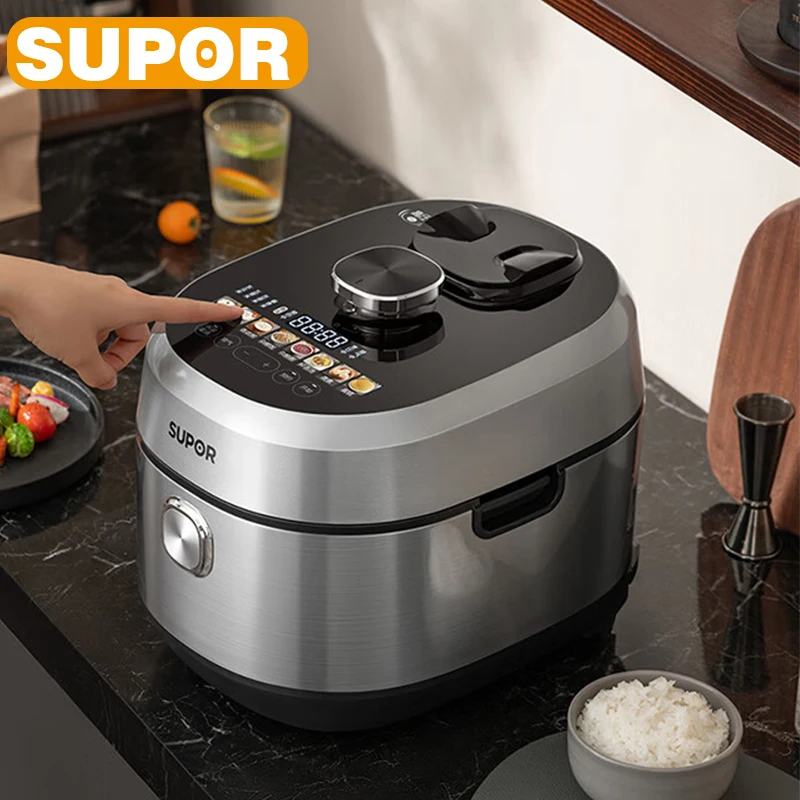 

SUPOR IH Electric Pressure Cooker 5L Multi-Function IMD Touch Screen Rice Cooker 112kpa High Pressure Home Kitchen Appliance