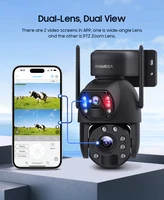 INQMEGA 30W 4G SIM Solar Panel Camera 12MP 50X ZOOM Solar Cameras 28000mAh Battery Camera Outdoor Dual Lens RecordingHumanoid ﻿ 2