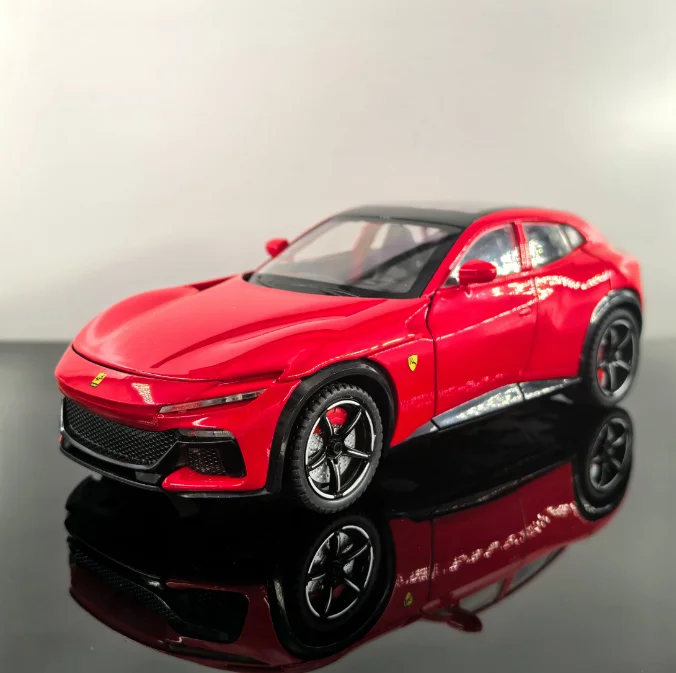 

1:22 Ferrari Purosangue FUV High Simulation Alloy Car Model Static Decoration Sound Light Model Kid Toy Gifts