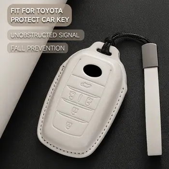 Kožený kryt na klíče od auta, ochranný plášť, klíčenka pro Toyota Vellfire Alphard 30 Series Previa Tarago 5 6 příslušenství 10 nejlepší prodej Kryt klíče Toyota Hybrid - №10
