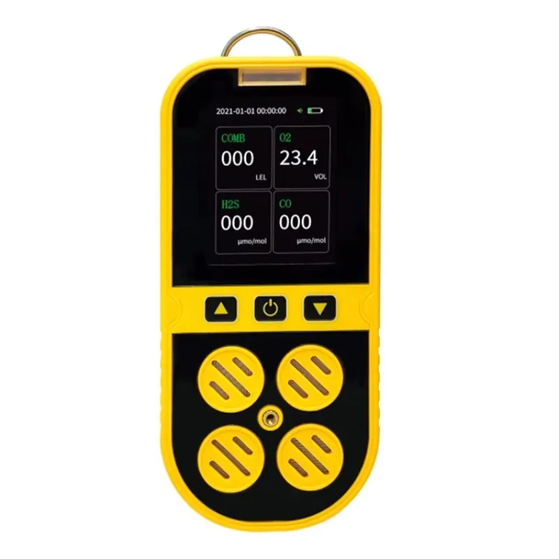 

Portable CO2 H2S CO CH4 Gas Batch Detector EX Alerting Alarm Popular Handheld 4-in-1 Multi Gas Detector